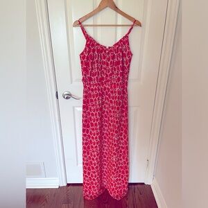 Banana Republic Maxi Dress, US6, Coral/Tan